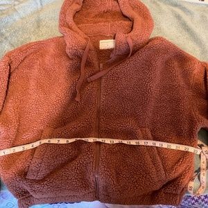 Teddy Brown Zipper Hoodie